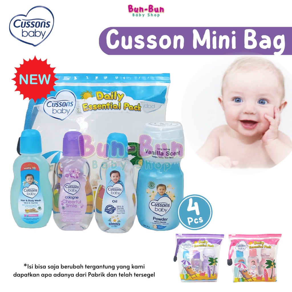CUSSONS Gift Mini Bag Daily Care Set Perawatan Perlengkapan Bayi Baru Lahir Mandi Baby Newborn Murah