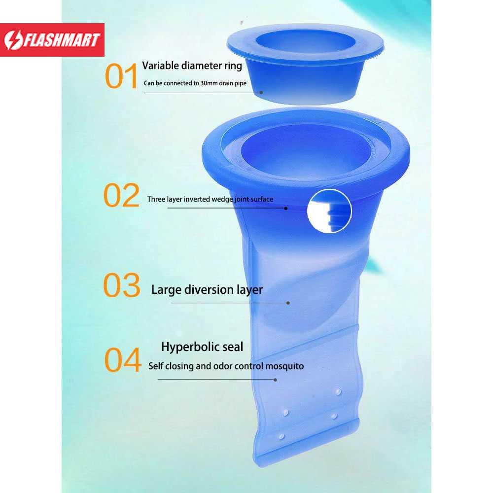 Flashmart Silko Silikon Penutup Lubang Pipa Sewer Seal Leak Water Pipe - YS02