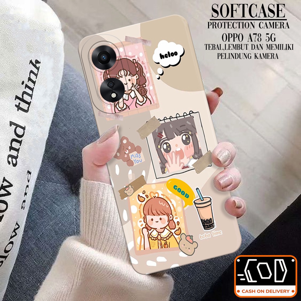 Case Oppo A78 5G Softcase Oppo A78 5G Terbaru Casing Oppo A78 5G Kesing Oppo A78 5G Silikon Hp Casin