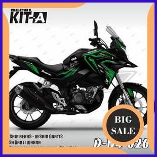 Decal CB 150x MOTIF GRAFIS HITAM LIS HIJAU D-N4-026 1M4R23 tools