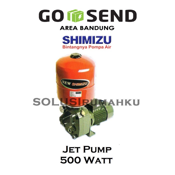 Lengkap Pompa Shimizu Pc 503 Bit Jet Pump 500 Watt Pompa Jet + Tabung