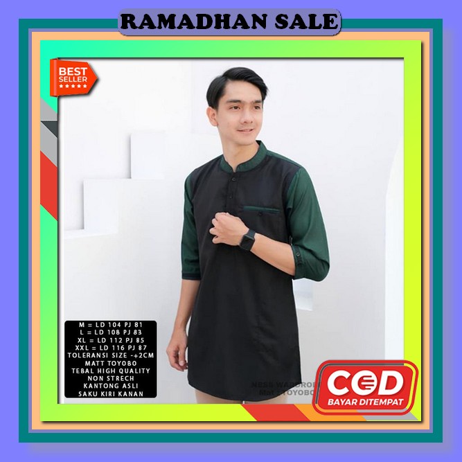 Baju Koko Pria Dewasa Lengan Panjang Terbaru Motif Kobata Lengan Panjang Original Raja Tojiro Katun 