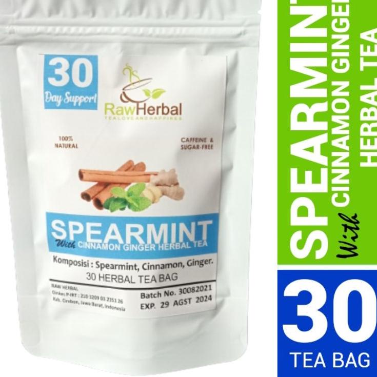 

Terlaris Spearmint Cinnamon Ginger Tea : Spearmint, Cinnamon, Jahe - 30 Tea Bag