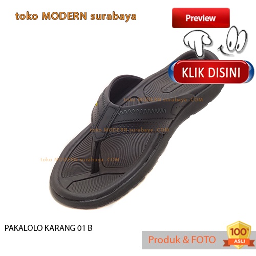 Sandal pria sandal jepit kulit casual flip flop PAKALOLO KARANG 01