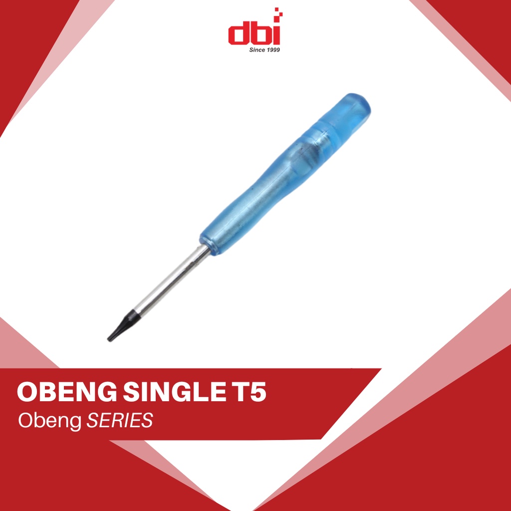 Obeng Single Magnetik Mini T5 T6 Plus + 1.5, 2.0, 2.5, 3.0, Y3.0, Star 0.8 untuk Perbaikan HP Android Jam Kacamata