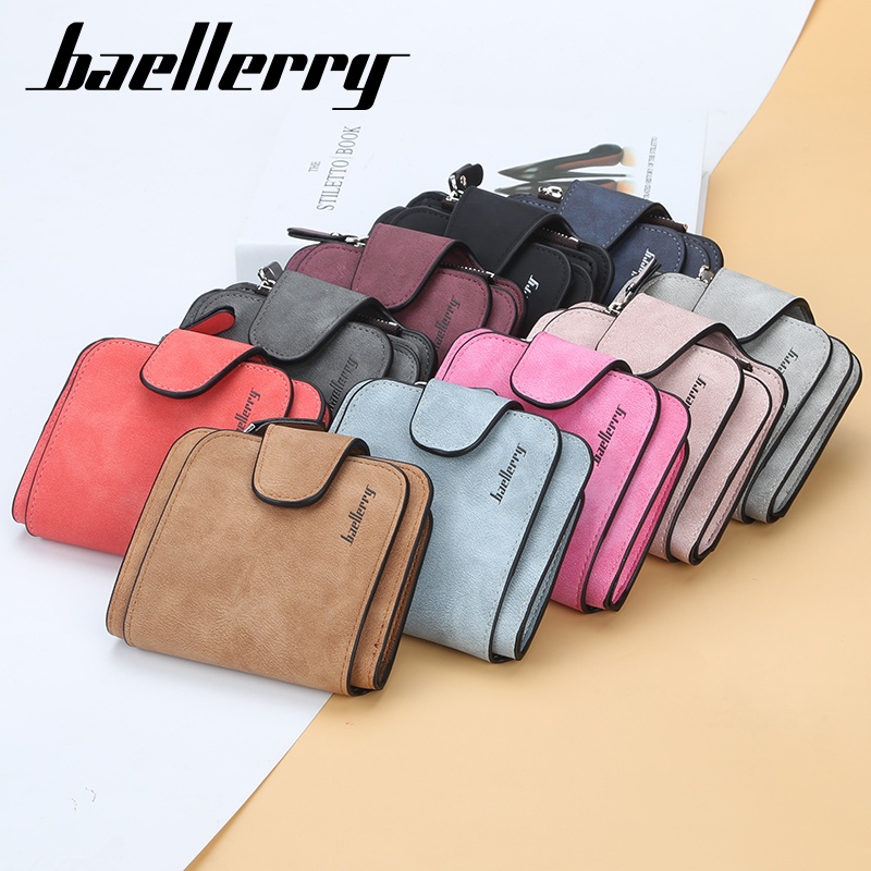 BAELLERRY N2346 Dompet Wanita Kecil Bahan Kulit PU Leather Premium WATCHKITE WKOS