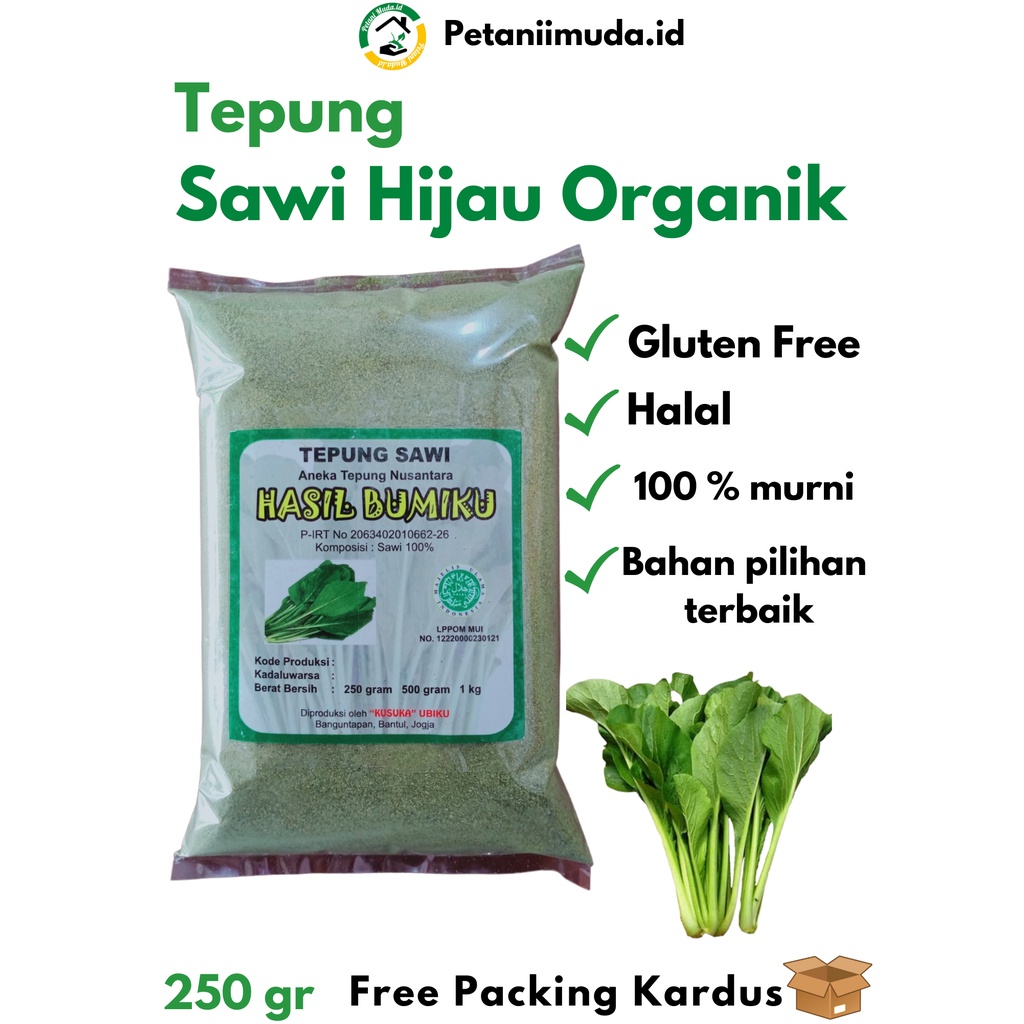 

Tepung Sawi Hijau kemasan 250 gram/Tepung Sawi Hijau MPASI/Tepung Sawi kemasan 250 gram/Mustard greens powder 250 gram/Mustard greens Flour 250 gram/Sawi Hijau Bubuk kemasan 250 gram/bubuk Sawi Hijau kemasan 250 gram/Sawi bubuk 250 gram/bubuk sawi 250 gr