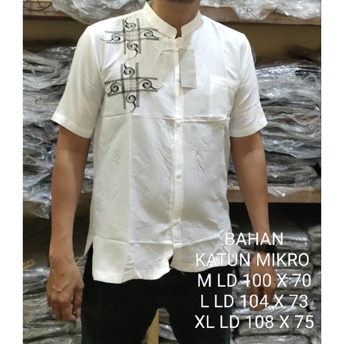 Baju Koko BAJU KOKO PRIA/BAJU KOKO PENDEK KATUN MIKRO/KOKO MURAH M L XL(U5G0) baju koko bayi baju ko