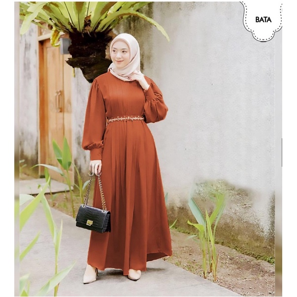PAKAIAN WANITA MUSLIMAH DRESS MAXI RELINE / MAXI BUSUI / SIZE JUMBO LD108 / GAMIS MUSLIMAH SHAKILA IMPORT