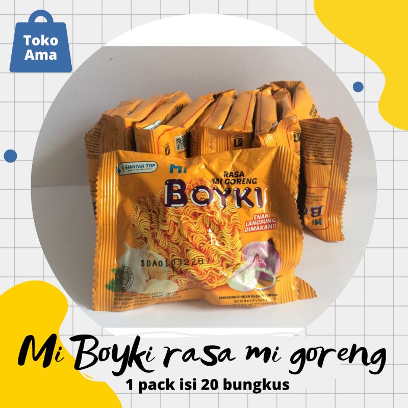 

[Harga grosir] Mie boyki 1 renteng isi 10 bungkus