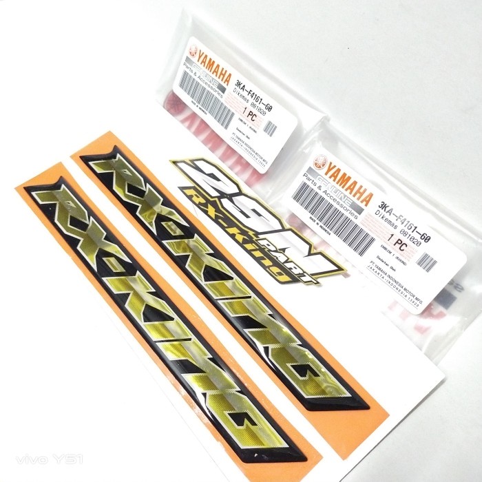 EMBLEM BOX AKI RX KING 2007 2008 PEREDAM ORIGINAL 3KA-F4161-60