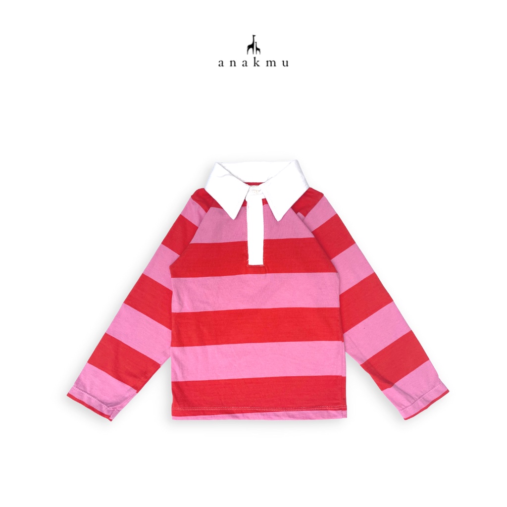 Anakmu - Stripo Polo Shirt  1-7 Tahun Lengan Panjang Anak Balita