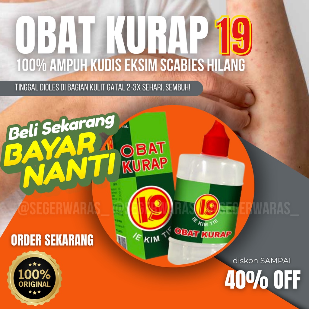 Obat Eksim Kadas Kudis Kutu Air Selangkangan Gatal Scabies | Obat Kurap 19 Cair Tetes Ie Kim Tie