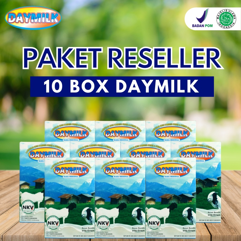 

[10 BOX DAYMILK ORIGINAL] - Susu Kambing Etawa Bubuk 100% Alami Cegah Osteoporosis, Jaga Daya Tahan Tubuh, dan Menyehatkan Pernafasan