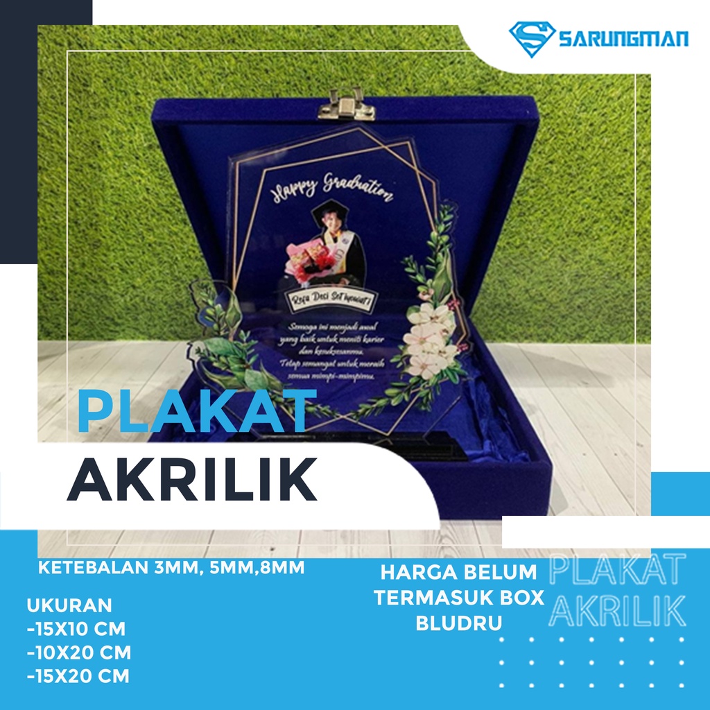 Plakat Akrilik,Plakat Custom Kado wisuda kado nikah Plakat akrilik wedding Plakat akrilik wisuda Plakat akrilik premium Plakat KKN magang