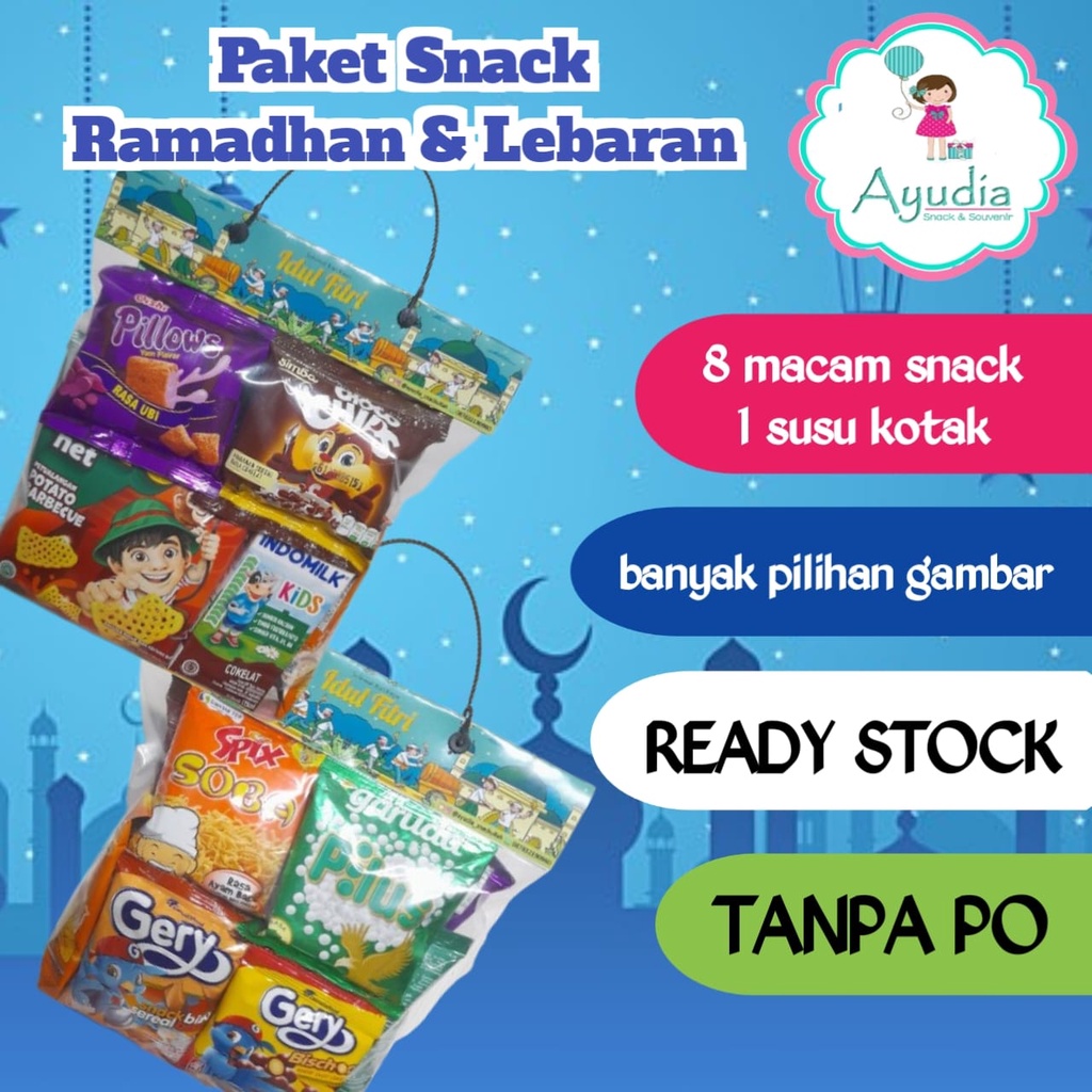 

Paket Snack Lebaran Ramadhan / Snack Lebaran / Hampers Lebaran / Bingkisan Lebaran / Snack Ramadhan / Hampers Ramadhan / Bingkisan Ramadhan / Hampers Ramadhan / Snack Tanpa PO / Bingkisan Ulang Tahun Anak / Paket Snack Ulang Tahun Anak