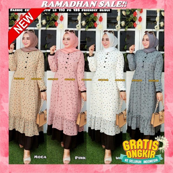 Gamis Payung/Gamis Motif/Gamis Terbaru/Gamis Termurah/Cod/Bayar Ditepat Gamis Wanita Terbaru 2023 Ba