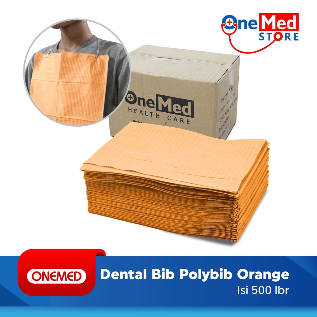 Dental Bib ( Polybib ) pak isi 500 lbr OneMed