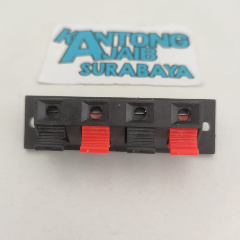 Soket Amply 4pin Terminal Jepit Speaker 4pin Soket Jepit Ampli Jalur Box Salon Ampli 4 Jalur 6254