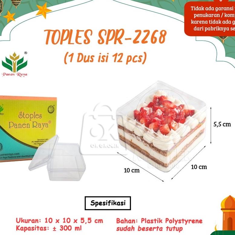 BEST PRODUCT Toples Panen Dessert Box 2268 [ 1 Dus isi 12pcs ]