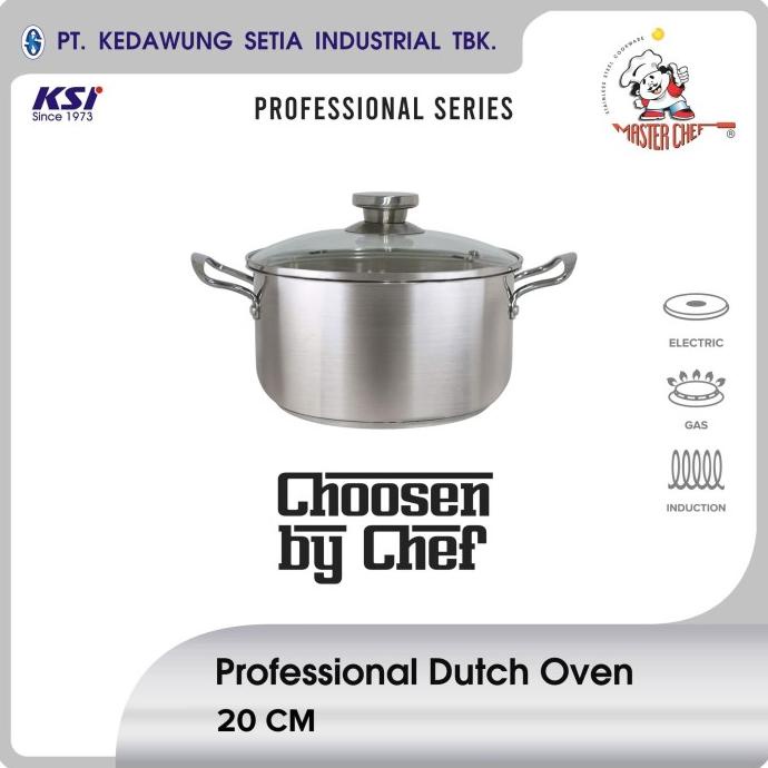 Master Chef Professional Panci Stainless Dutch Oven 20 cm BRG BARU