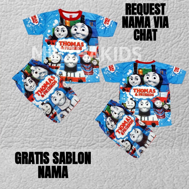 Setelan baju celana thomas 6-10 thn