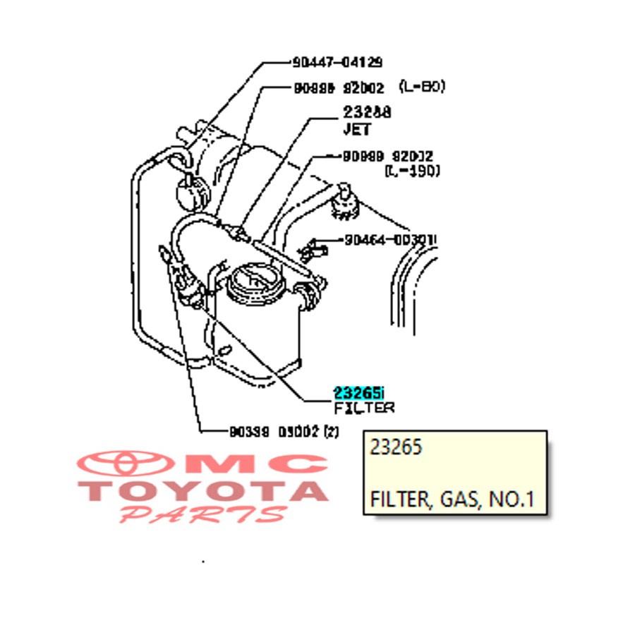 Filter Gas / Valve Manifold Starlet Kijang Kapsul 90917-11027