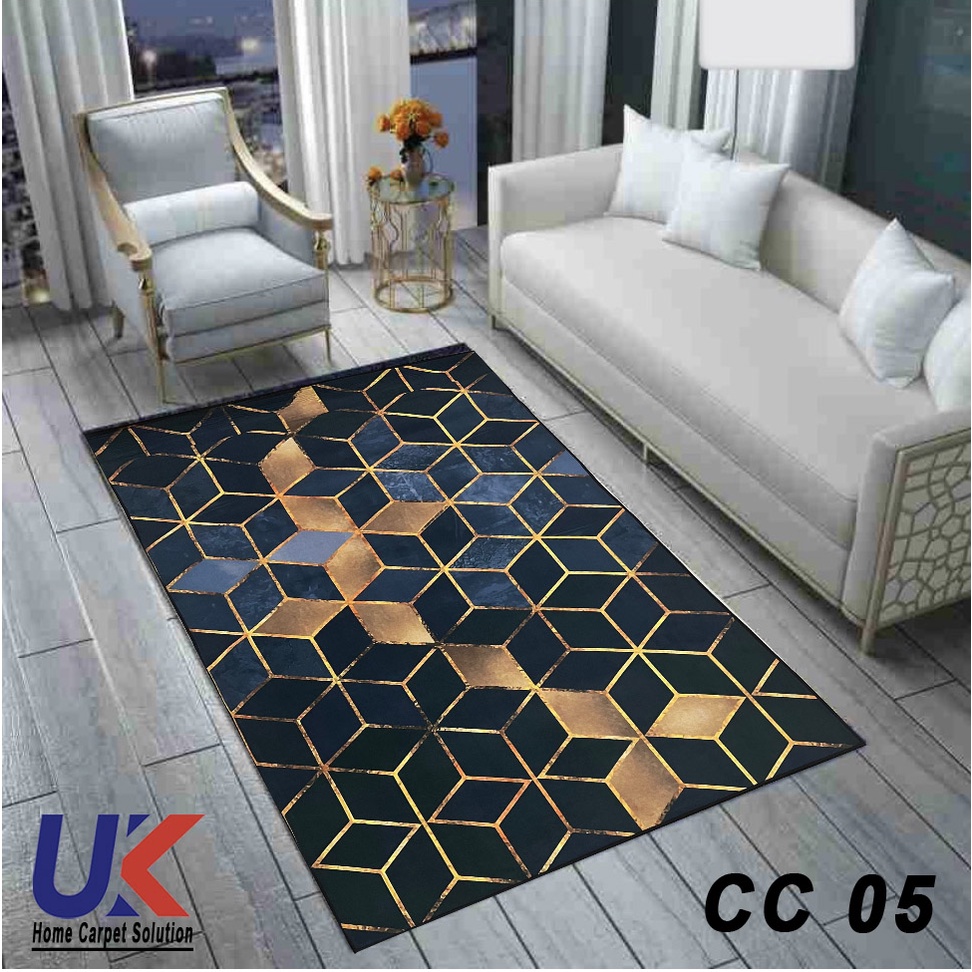 [180 x 230 cm] Karpet Lantai Eropa Design Minimalis Modern / Turki