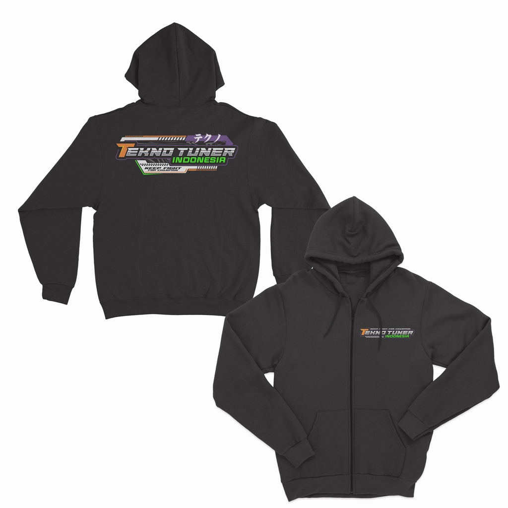 JAKET ZIPPER TEKNO TUNER INDONESIA RACING BIG SIZE JUMBO JAKET RACING TEKNO TUNER