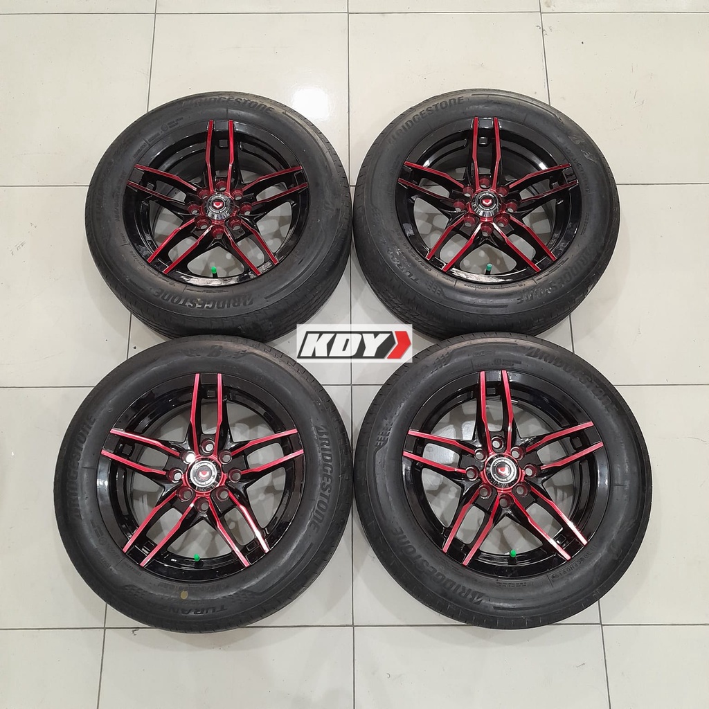 Pelek Bekas Copotan Mobil Model Vossen Ring 14 Pcd 5x100 Dan 5x114,3 Brio, Sigra, Vios