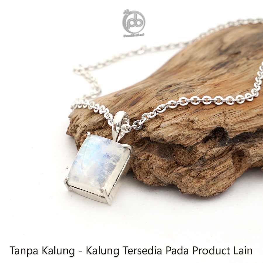 Liontin Moonstone Biduri Bulan Perak 925 Laracandra | Tanpa Kalung