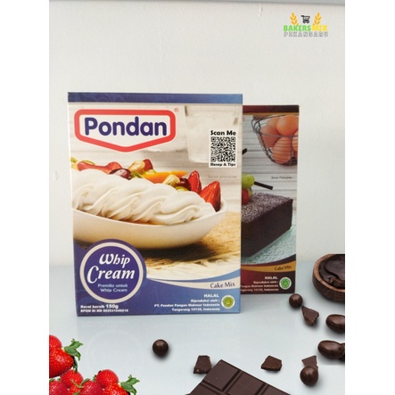 

Pondan Whip Cream 150 g Brownies / Blackforest