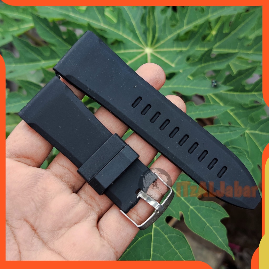 Tali jam tangan Karet 28mm Strap Tali jam Rubber hitam 28mm WH207