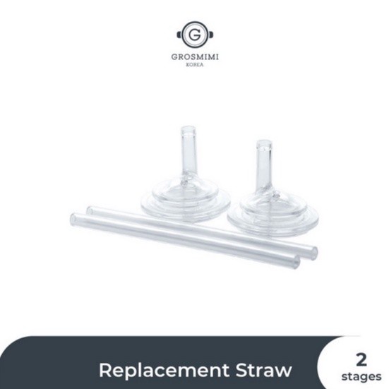 Grosmimi Replacement Straw Stage 2 Twin Pack