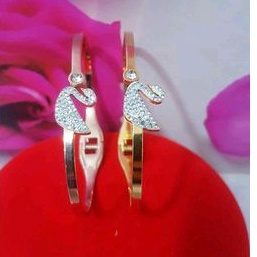 Gelang Titanium Bebek Gold dan rose gold 824