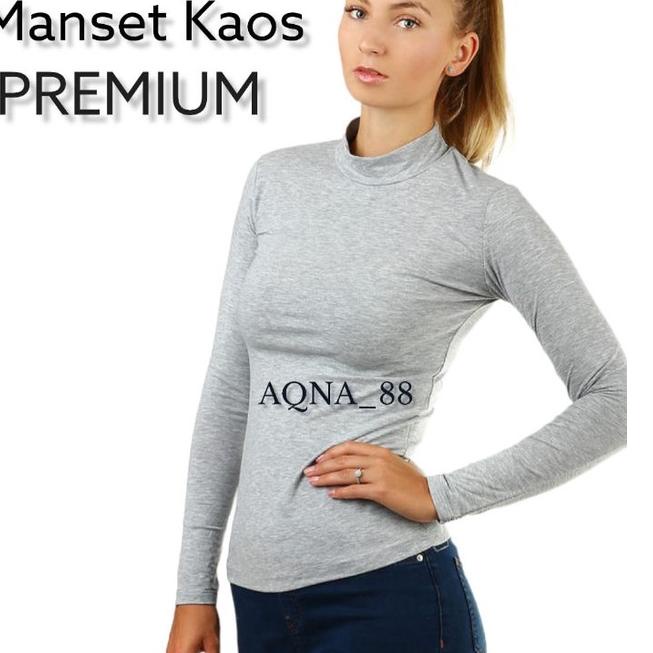 Kaos Manset Wanita Lengan Panjang | Menset Wanita | Inner Baju Premium
