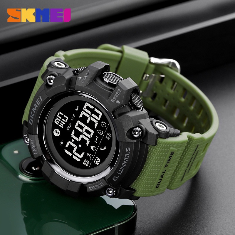 SKMEI 2053 Jam Tangan Pria Smartwatch Digital Bluetooth Anti Air 5 Bar WATCHKITE WKOS