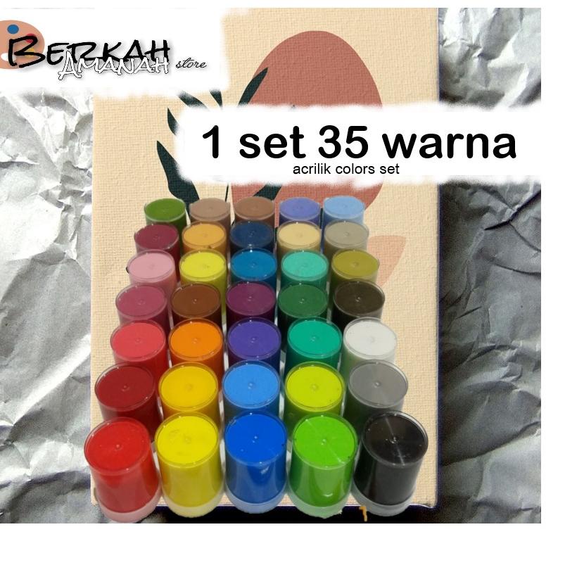 

Paling Laris 1set 35 warna/cat acrilik set