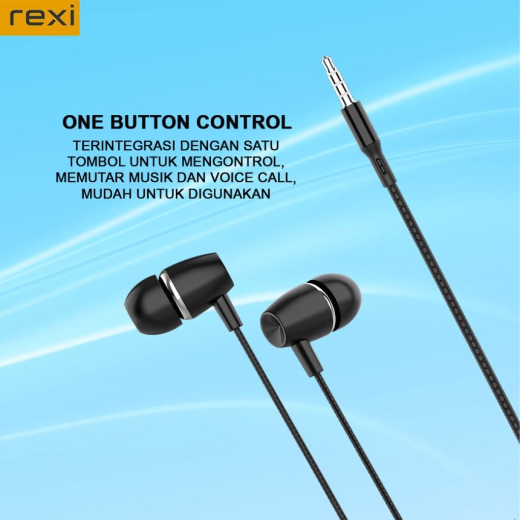 HEADSET EARPHONE REXI WIRED Ai02-K