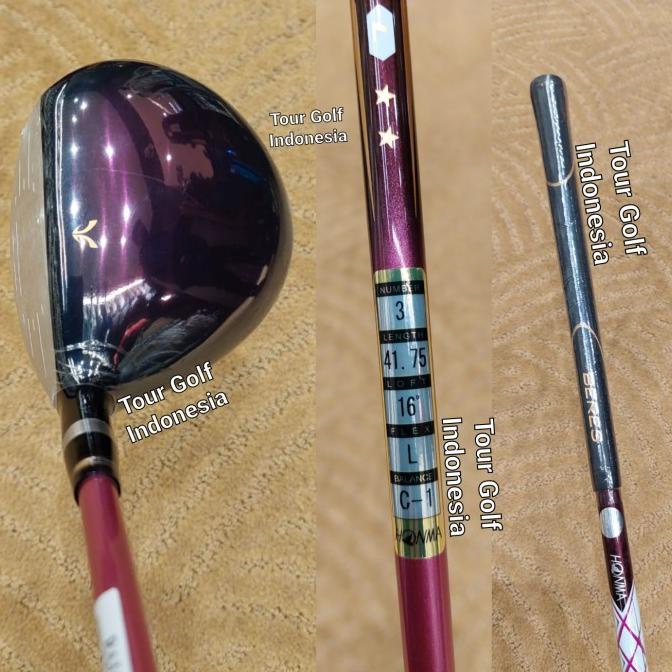 Stick Golf Fairway 3 Honma Beres Ladies E 06 Bintang 2 ** Original
