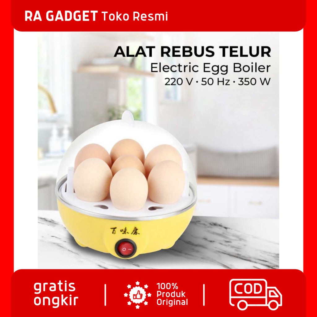 Steamer Egg Cooker Boiler Alat Rebus Telur Elektrik Portable / Alat Perebus Rebusan Kukus Telur Kent