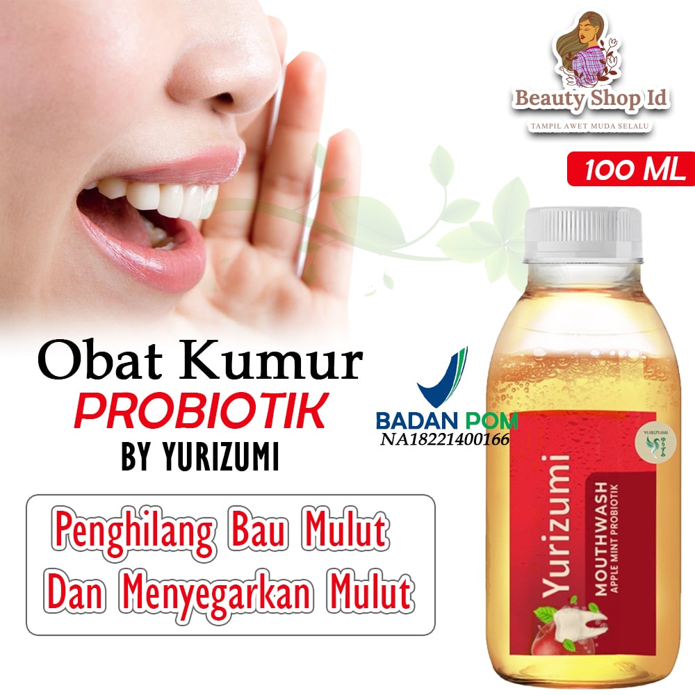 Beauty Jaya - [ BPOM ] Mouthwash Apple Mint Yurizumi Obat Kumur Pribiotik Pemutih Gigi