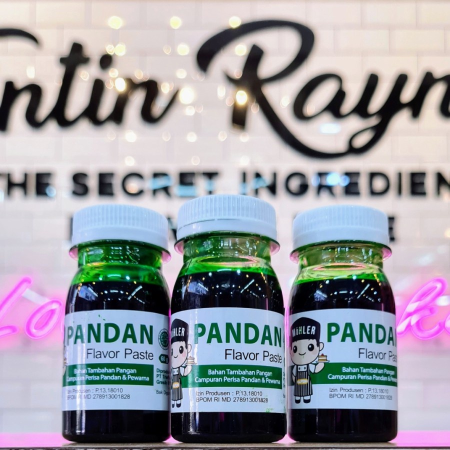 

⚡ALEE!!!!.. Penambah rasa, warna dan aroma makanan minuman Mohler Pandan Flavor Paste Perisa dan Pewarna 60gr Pasta perisa makanan terbaik