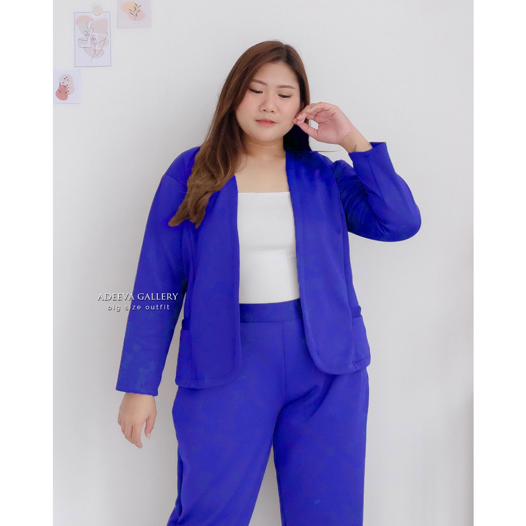 ADEEVA Korean Blazer Scuba Jumbo