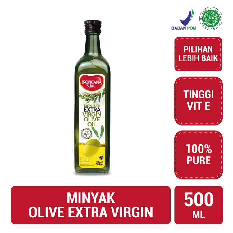 Tropicana Slim Extra Virgin Olive Oil 500ml - 100% Pure Extra Virgin Olive Oil