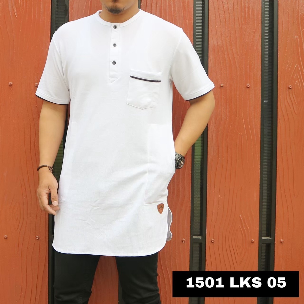 AM -BAJU KOKO TERBARU STYLE MUSLIM MODERN KATUN MADINAH - GAMIS PRIA TERBARU - BAJU KOKO DEWASA LAKI