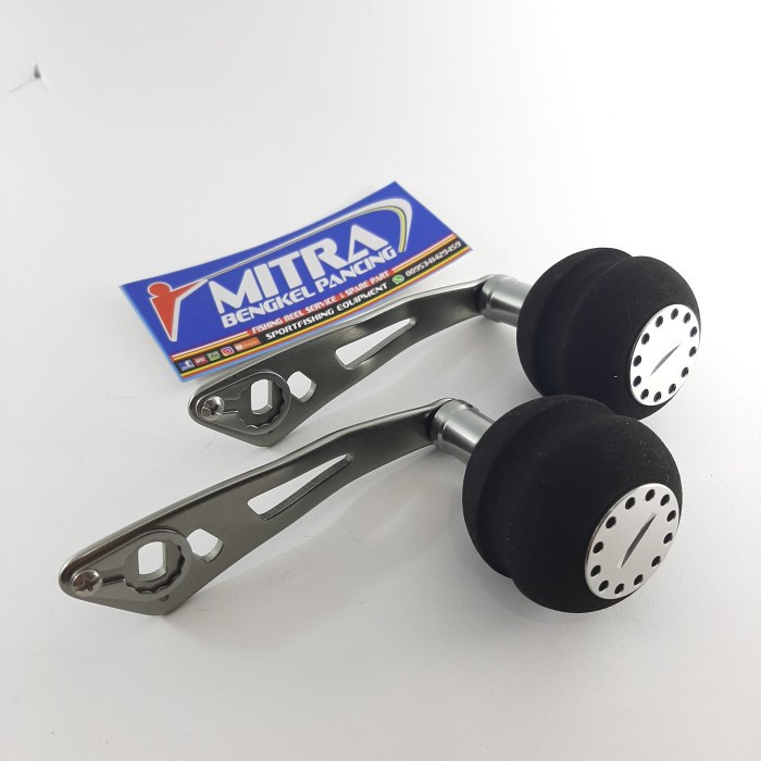 Handle Jigging BC 38 mm gun metal untuk reel baitcast slot 4x7 dan 5x8 ORIGINAL