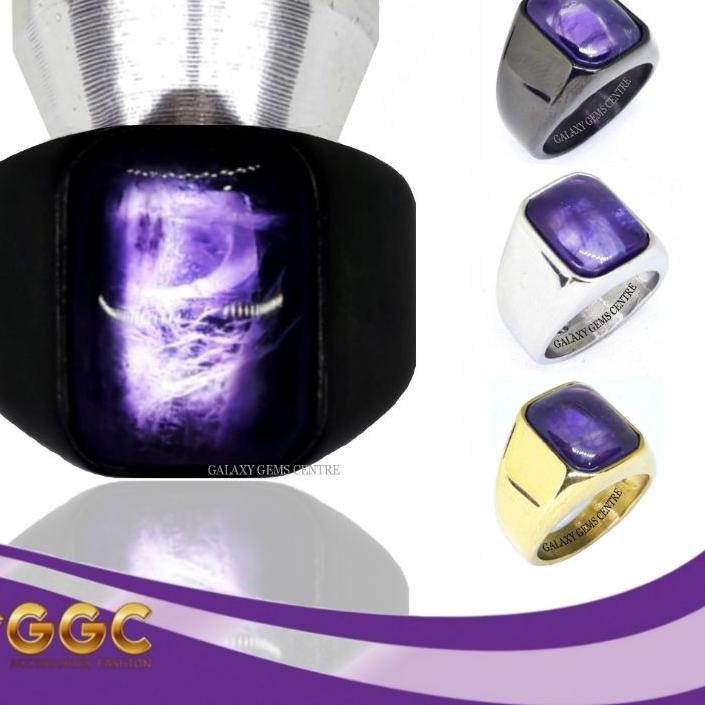 Terlaris Today Cincin Batu Natural Kecubung Amethyst Original 