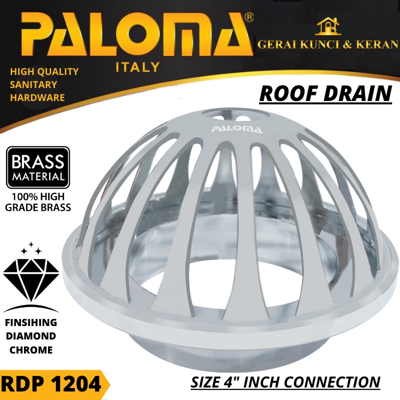 PALOMA ROOF DRAIN 4&quot; RDP 1204 Saringan Talang Air Saringan Dak Afur