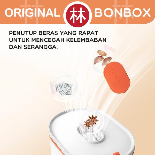 BONBOX BKE701 Dispenser Beras Rice Box Kapasitas 10KG Tempat Box Beras